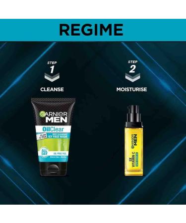 Garnier Men Oil Clear Face Wash 100g - Oil Control Formula for Clear Skin - Buy Online on GoSupps.com