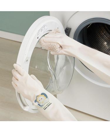 Dish Gloves Creative Cute Dish Gloves Waterproof Household Gloves Reusable Kitchen Gloves with Long Sleeves Household Cleaning Supplies for Daily Chores Chick - Buy Online on GoSupps.com