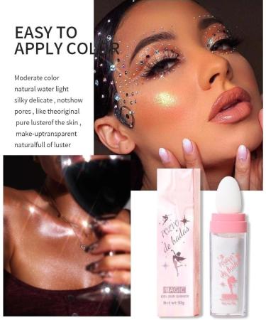 PICKX Fluorescent powder Body Flash Powder Stick Shiny Pink Fairy Pink Shiny Pink White Moonlight Powder Makeup stick Fairy Powder Highlights Fairy Powder Fairy Pink Highlights Patch Fairy Makeup (01#White) - Buy Online on GoSupps.com
