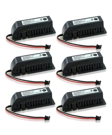 (6 Pack) 2000mAh 3.6V MR-J3BAT PLC Non-Rechargeable Li-ion Battery for ER6VC119A/B MELSERVO MR70 with Black Plug