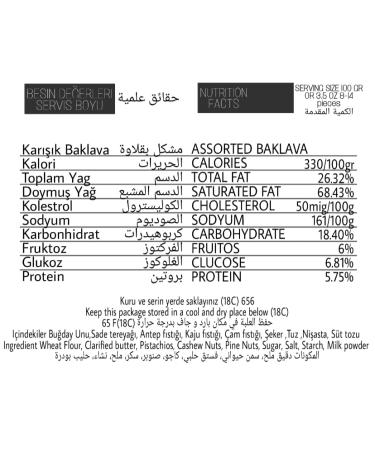 Damaskino Home Assorted Baklava 500G Premium Baklava Pastry with Real Nuts  Authentic Baklava Dessert in Luxurious Box  Fine Ingredients  Delicious and Sweet Baklava Boxes for Family and Friends - Buy Online on GoSupps.com