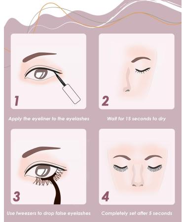 Neialla Magnetic Eyelashes 10 Pairs with Magnetic Eyeliner - Natural Look, Waterproof, Reusable - Buy Online on GoSupps.com