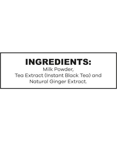 QuikTea Unsweetened Ginger Chai Tea Latte - 10 Count Single Box - All Natural & Preservative Free Authentic Instant Chai Unsweetened Ginger 10 Count (Pack of 1) - Buy Online on GoSupps.com