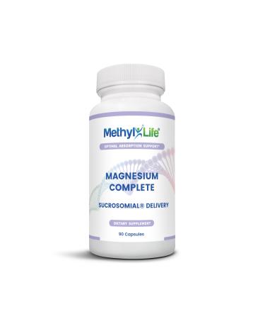 Methyl Life Sucrosomial Magnesium - Bioactive Magnesium for Optimum Cellular Absorption - 90 320 mg Capsules