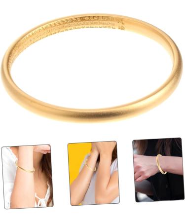SOIMISS 2 pcs stretch bracelet women's bracelets bracelet for women gold bangle bracelets Titanium Closed Bracelet custom cuff bracelet women hand chain Titanium Bracelet women jewelry 7X0.8CM Golden - Buy Online on GoSupps.com