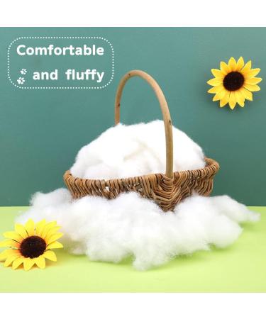 100g Premium Polyester Fiberfill for Pillow Filling & DIY Crafts - Recycled Fiber, High Resilience Stuffing for Christmas Dolls & Home Decor - 3.5oz - Buy Online on GoSupps.com