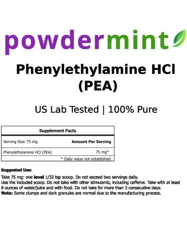 Phenylethylamine Supplement (125 Grams) Phenethylamine HCL Form 4.4 Ounce (Pack of 1) - Buy Online on GoSupps.com