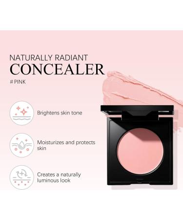 Ekyoune Under Eye Brightener Concealer Pink Under Eye Brightener and Color Corrector Effectively Cover Dark Circles Moisturizing Waterproof Foundation Light to Medium Skin Tone - Buy Online on GoSupps.com