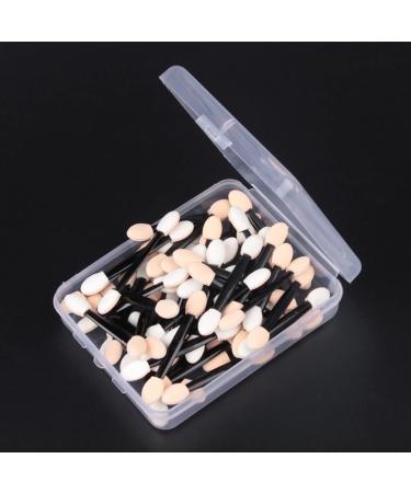 Baluue 100 Pcs Cosmetic Professional Double- End Eyeshadow Brushes Makeup Makeup Tools Black Size 2 Black - Buy Online on GoSupps.com