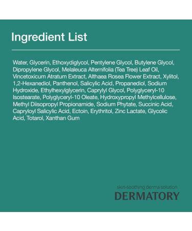 DERMATORY Salicinic Pore Clear Toner - BHA Salicylic Acid, Pore Minimizer, Soothing, Deep Hydrating, Purifying, Refreshing Watery Texture, for All Skin Types, Korean Skin Care - Buy Online on GoSupps.com