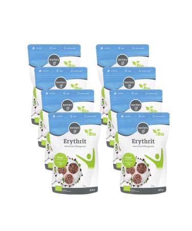 borchers 8x organic erythritol | 8x 300g | calorie-free sweetener | sugar-free | tooth-friendly | 2.4 kg