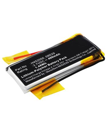 Synergy Digital Wireless Headset Battery Compatible with Scala Rider BAT00008 Wireless Headset (Li-Pol 3.7V 400mAh) Ultra High Capacity Replacement for Scala Rider 09D29 Battery