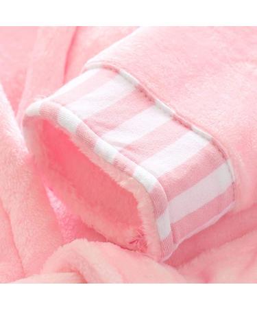 SunnyMi Baby Girls Hooded Bathrobe - Cartoon Animal Pajamas for Ages 1-3 Years - Soft Pink Towel & Sleepwear - Buy Online on GoSupps.com