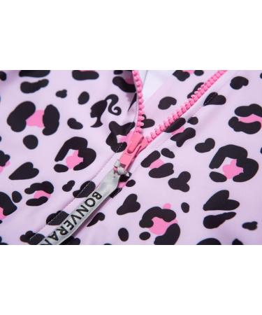 BONVERANO Baby Girls Long Sleeve Swimsuit | UPF 50+ Sun Protection | 18-24 Months | Pink Leopard Print - Buy Online on GoSupps.com