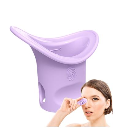 Eye Rinse Cup - Portable Eye Flush Kit Silicone Eye Washer | Eye Cleaner Cup with Scale Eye Bath for Eye Washing Refresh and Clean Tired Eyes Hixip Purple