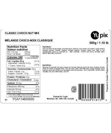 CLASSIC CHOCO NUT MIX- 500G - Buy Online on GoSupps.com