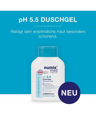  Numis Med numis med Pack of 2 shower gels pH 5.5 - Soothing shower gel for very sensitive and sensitive skin - Vegan care without silicone parabens and mineral oil - Shower gel (2 x 200 ml) - Buy Online on GoSupps.com