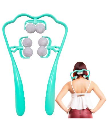 Manual self -muscle massage Hand roller massage device Tool forest jumping balls shiatsu massage device neck trigger dot 6 balls neck massage device