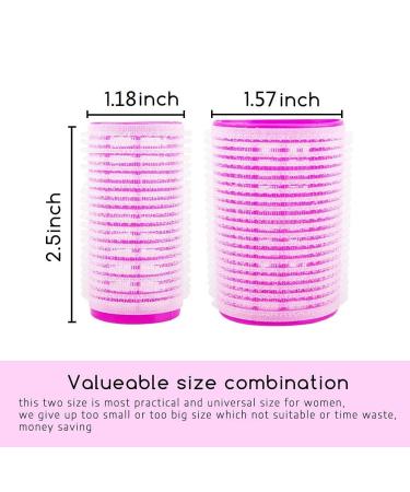 Spiral Curls Hair Rollers Set - 24 Heatless Curlers with Clips and Comb, Pink - Buy Online on GoSupps.com
