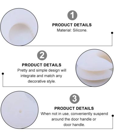 HEALLILY 2pcs Silicone Door Pinch Guards - Baby Finger Protector for Home Safety - White - Buy Online on GoSupps.com