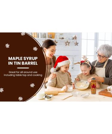Turkey Hill Sugarbush 100% Pure Canadian Maple Syrup in Tin Barrel Grade A Amber Rich Taste (500ml) - Buy Online on GoSupps.com
