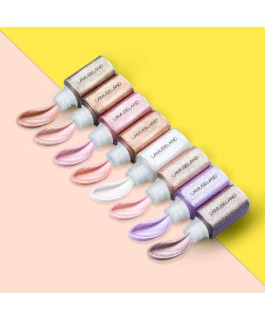 ICE LOVE Liquid Glitter Eyeshadow Set - 8 Waterproof & Long Lasting Shades | Shop Internationally - Buy Online on GoSupps.com