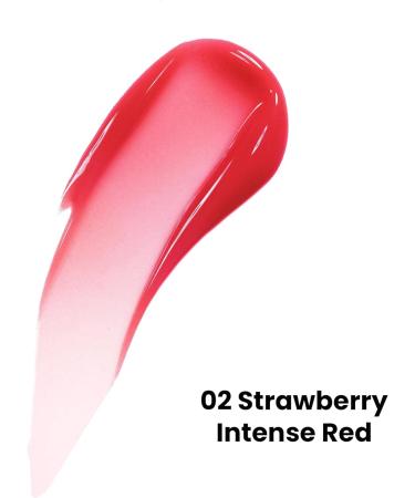 Beauty Forever Lift and Tint Plumping Lip Gloss with Fruity Flavours and Vitamin E Lip Plumper Lip Gloss 6ml (02 Strawberry Intense Red) - Buy Online on GoSupps.com