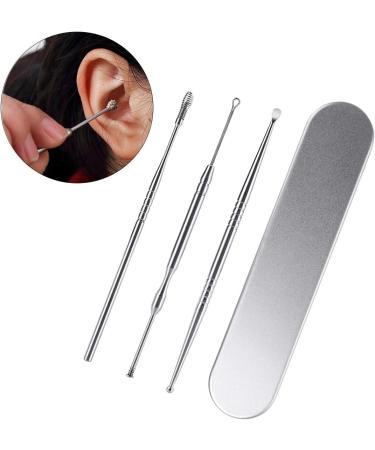 HEALIFTY 3Pcs Stainless Steel Ear Scoop Ear Cleaner Set Curette Earwax Removal Cleaning Tool - Buy Online on GoSupps.com