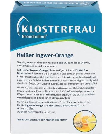 Monastery Hot Ginger Orange Tea | 10 Bags | Immune Support with Zinc & Vitamin C | Vegan & Lactose-Free Hot Drink - Buy Online on GoSupps.com