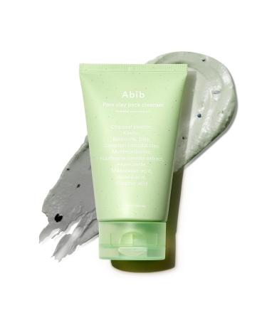 Abib Pore Clay Pack Cleanser Heartleaf Charcoal Foam, 4.05 fl oz, Mousse Form, Oil Control, Unscented