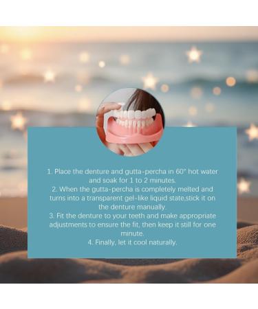 DIY Full Set of Upper and Lower Dentures Creating a Perfect Smile at Home with Temporary Teeth at The Top and Bottom - Men's and Women's Denture Set - Buy Online on GoSupps.com