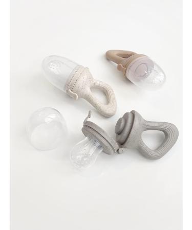 Norajoh Baby Food Fruit Feeder Pacifier | BPA Free Silicone Teether (Chai Tea) - Buy Online on GoSupps.com