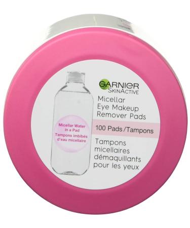 Garnier SkinActive Micellar Eye Makeup Remover Pads - 100 Count | Gentle Cleansing & Makeup Removal - Buy Online on GoSupps.com
