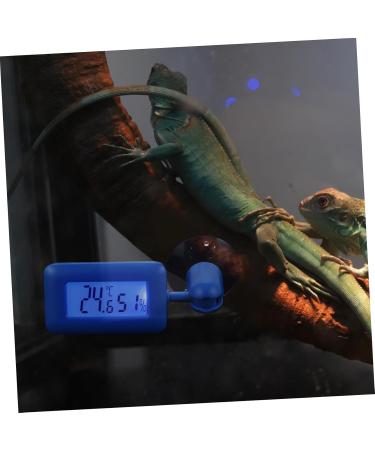 Frcolor Mini Hygrometer & Digital Thermometer for Reptile Tanks | Ideal for Leopard Geckos & Bearded Dragons | Sky Blue 10x3x1.5cm | International Shipping Available - Buy Online on GoSupps.com