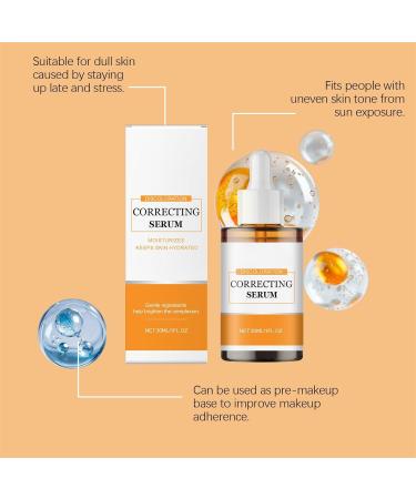 Facial Discoloration Correcting Liquid | 30ml Skin Care Treatment Solution | Brightening Body Liquid for Roughness Redness and Uneven Dryness - Buy Online on GoSupps.com