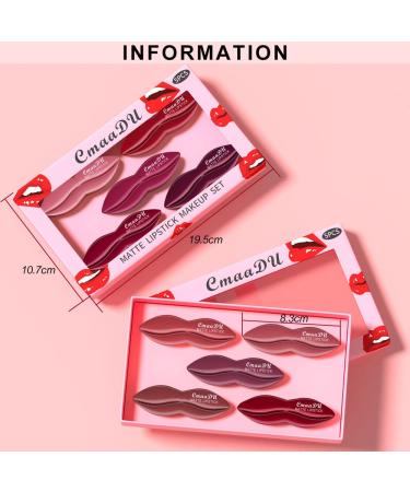 FAEYLI 5Pcs Matte Velvet Lipstick Set | Long Lasting Lip Stain (Lipstick Set 01) - Buy Online on GoSupps.com