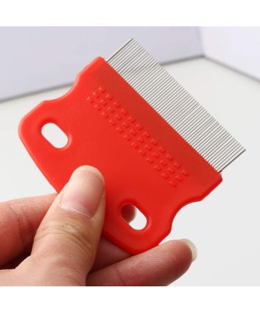 Pack of 3 Flea Combs for Dogs & Cats | Stainless Steel Grooming Combs with Handle | Effective Flea and Stain Remover - Buy Online on GoSupps.com
