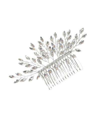 Ipetboom Pearl Tiara Hair Comb Hair Barrettes for Women Womens Barrettes for Hair Hanfu Hair Accessories Flower Hair Tiara Rhinestone Hair Side Comb Bride European and American Rhinestones