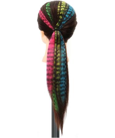 LNNXSZ Feather Hair Extension Kit Synthetic 18Inch Feathers Hair Clip Hair Extension DIY Colorful Hairpiece For Fashion Beautiful Girls (Color : 2 Size : 18inches) 18inches 2 - Buy Online on GoSupps.com