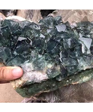 1pc 500G-700G Natural Crystal Cluster Green Fluorite raw Crystals Stones Bulk ERBDRGAZ - Buy Online on GoSupps.com