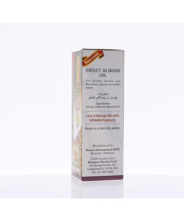 Hemani 100% Sweet Almond Oil 60ml - Pure & Natural Skincare Solution - Buy Online on GoSupps.com