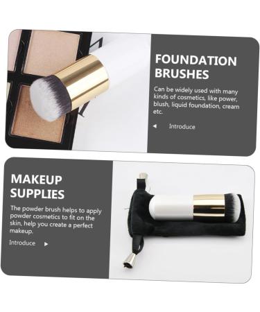 minkissy Makeup Tool Foundation Applicator Beauty Tools Foundation Makeup Cosmetic Make up Makeup Tools Bb Cream Brush Chubby Pier Powder Brush Flannel Travel Round Head Travel Makeup Brush - Buy Online on GoSupps.com