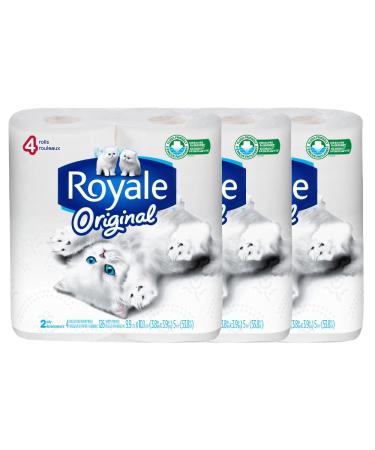 Royale Bathroom Tissue (4 Rolls) (Pack of 3)