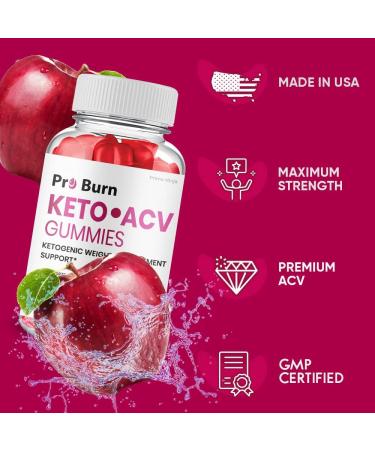 Pro Burn Keto ACV Gummies - Advanced Weight Management Formula (1 Bottle) - Buy Online on GoSupps.com