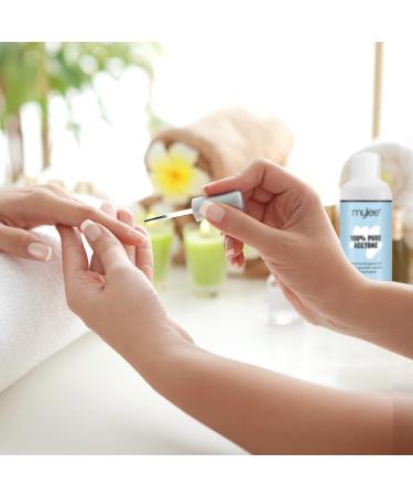Mylee 100% Pure Acetone Gel Nail Polish Remover for UV/LED Gel Soak Off Removes All Types of Nail Polish Gel Polish Acrylic Gels Nail Tip & Glue (2x 300ml) 300 ml (Pack of 2) - Buy Online on GoSupps.com