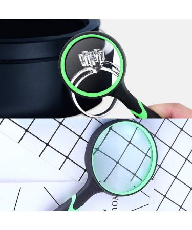 10x Magnifying Glass for Seniors & Children - Non-Slip Rubber Gear for Easy Reading & Hobby Observation - Perfect for Small Print Inspection - Buy Online on GoSupps.com