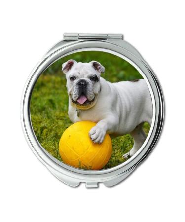 Mirror Travel Mirror English Bulldog Bulldog Dog Ball Pocket Mirror portable mirror