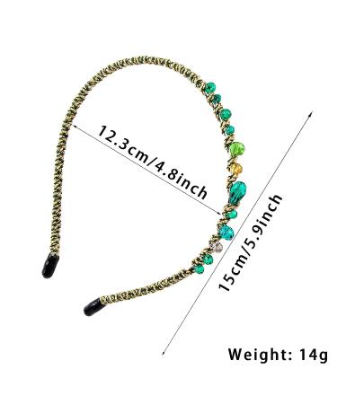 Zifengcer 7 Pcs Rhinestone Headbands for Women Girls - Sparkly Crystal Beaded Hair Hoop Set for Wedding Party - Non-slip Hair Accessories - Buy Online on GoSupps.com