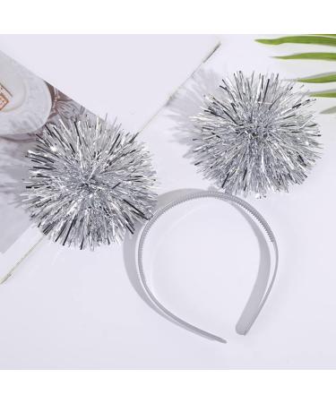 TQUXNGA Festival Christmas Women Students Carnival Hairband Shinning Bouncing Shape Headbands Tinsel Party Hair Hoop Gold - Buy Online on GoSupps.com