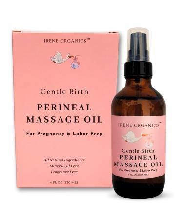 Organic Perineal Massage Oil Spray by Irene Organics for Pregnancy and Postpartum - Prevention for Perineum Tearing All Natural Pregnancy Third Trimester Must Haves for Childbirth